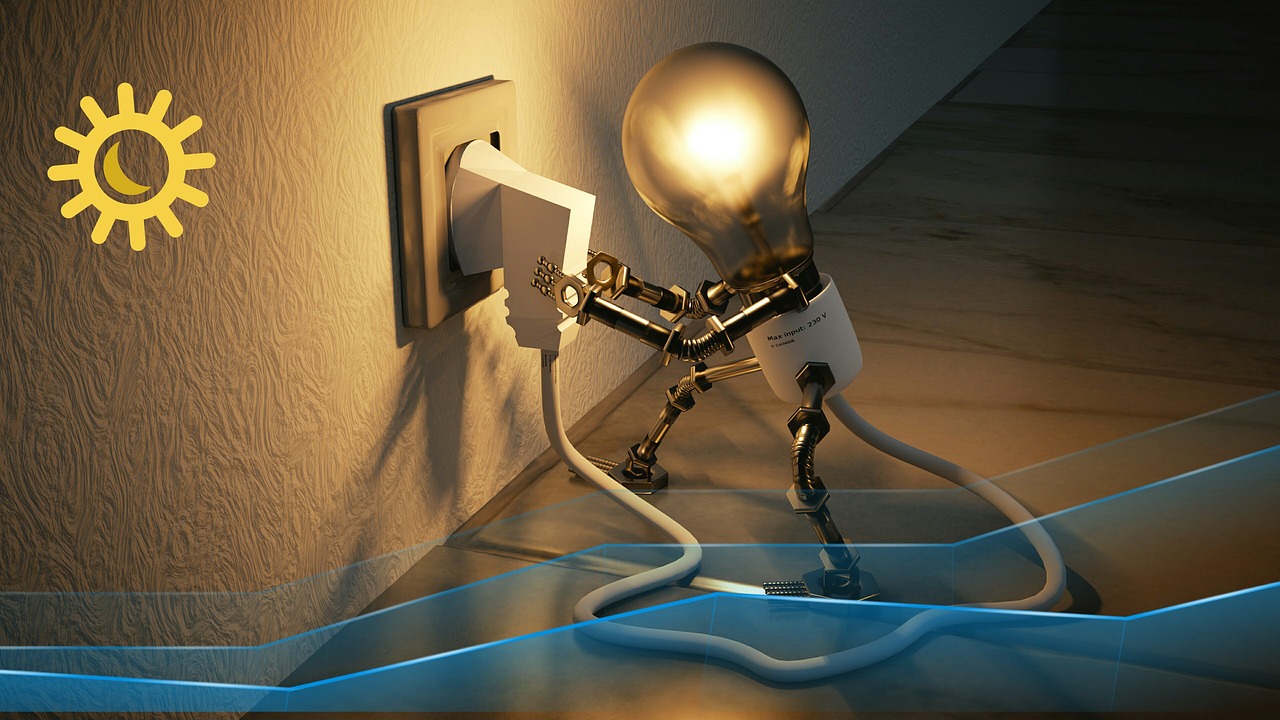 Lampe mit Stecker