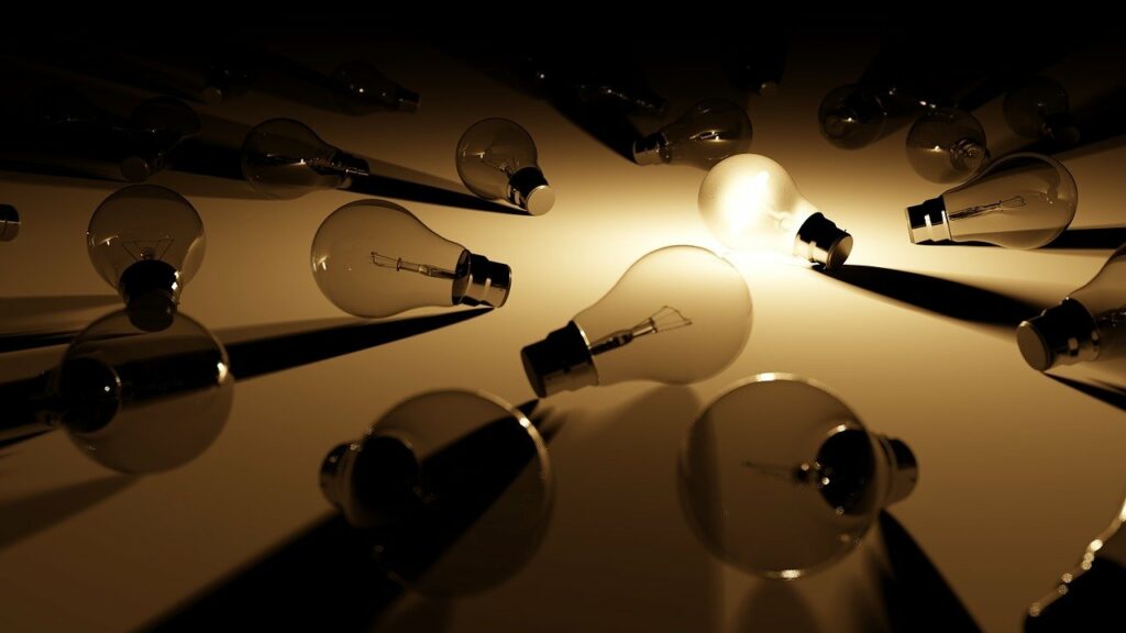 Lampen auf dem Tisch