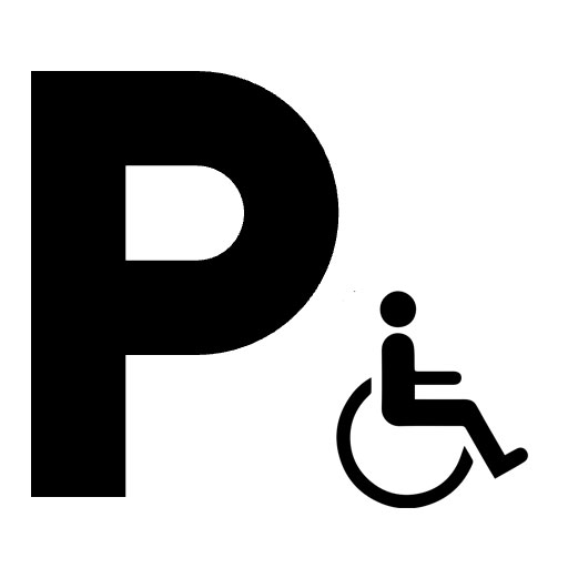 Behindertengerechter Parkplatz